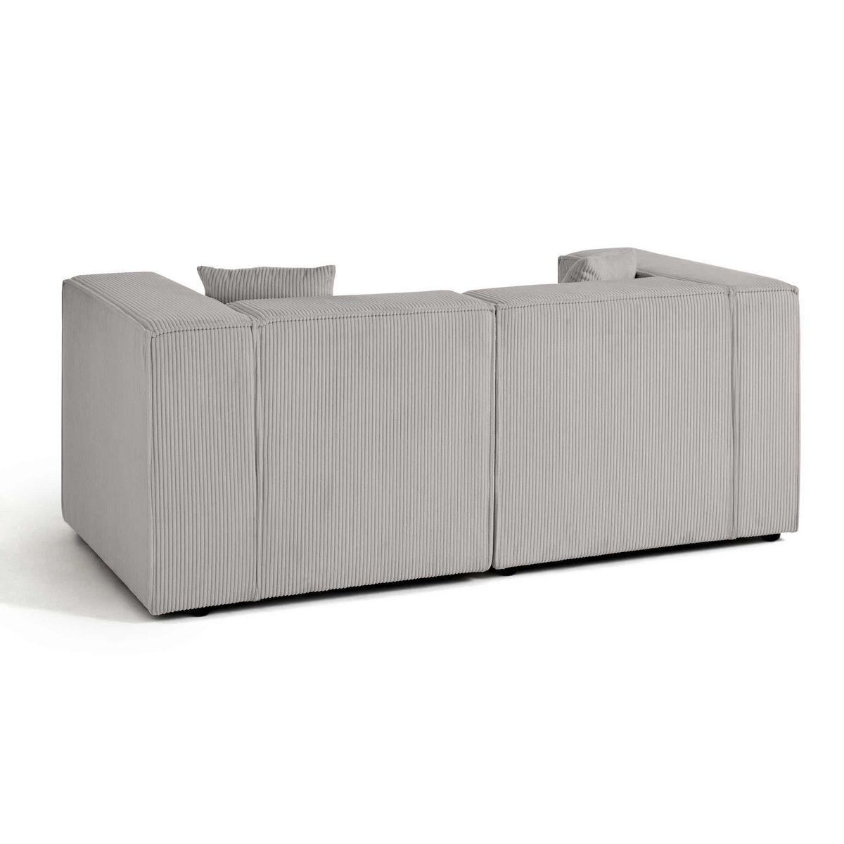 LISA DESIGN Arty - canapé modulable 2 places - en velours côtelé