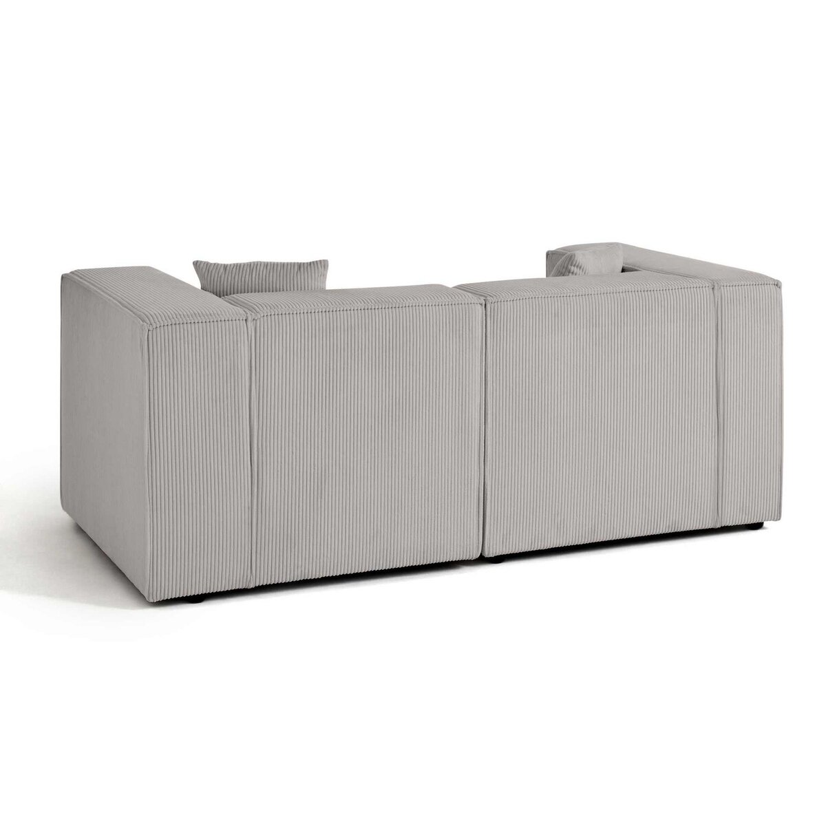 LISA DESIGN Arty - canapé modulable 2 places - en velours côtelé