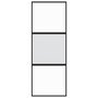 Voir la diapositive 4 : VIDAXL Porte coulissante noir 76x205 cm verre trempe aluminium