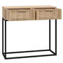 Voir la diapositive 5 : VIDAXL Table console 80x30x75 cm bois d ingénierie et fer