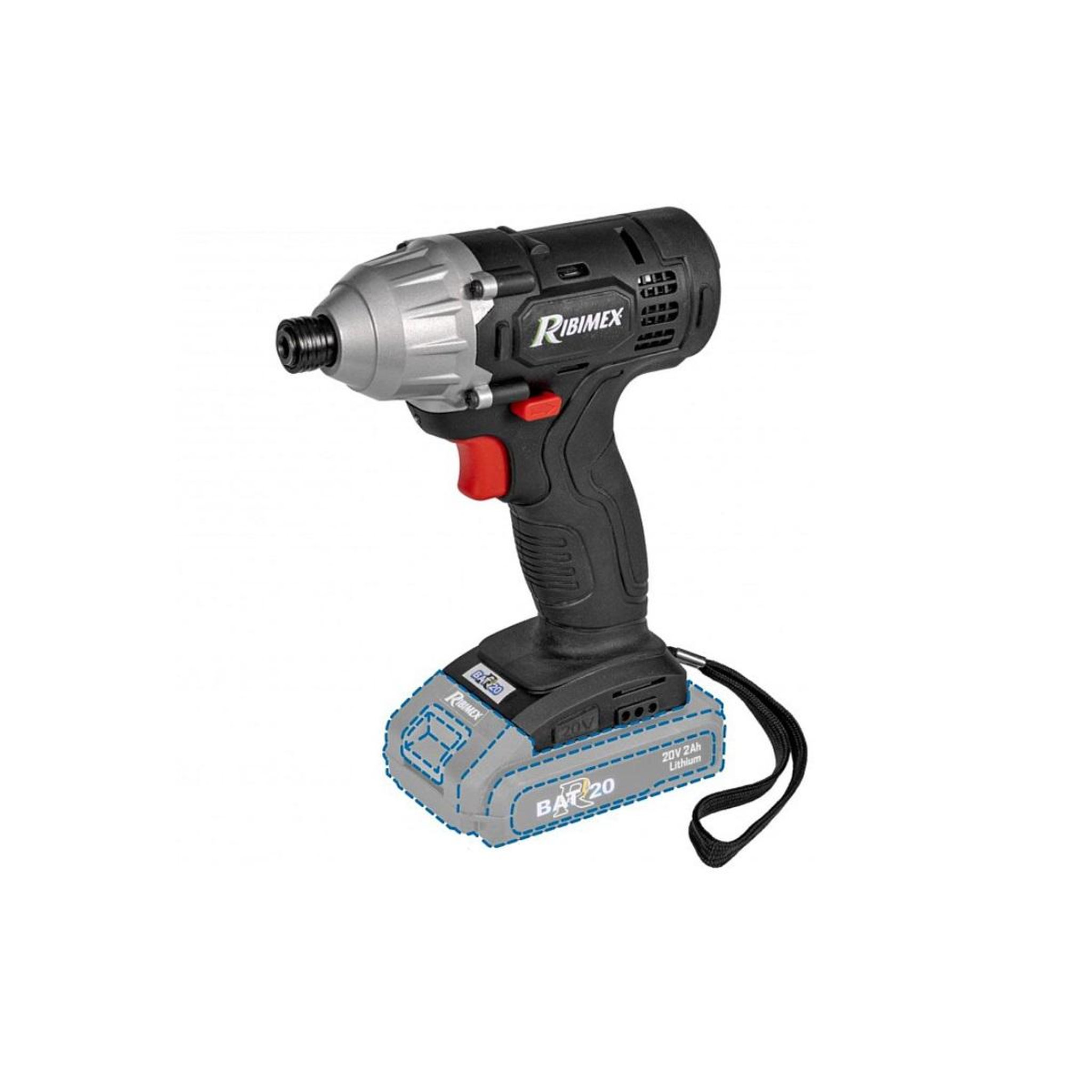 Ribimex Visseuse à choc 20v - prbat20/vcsb