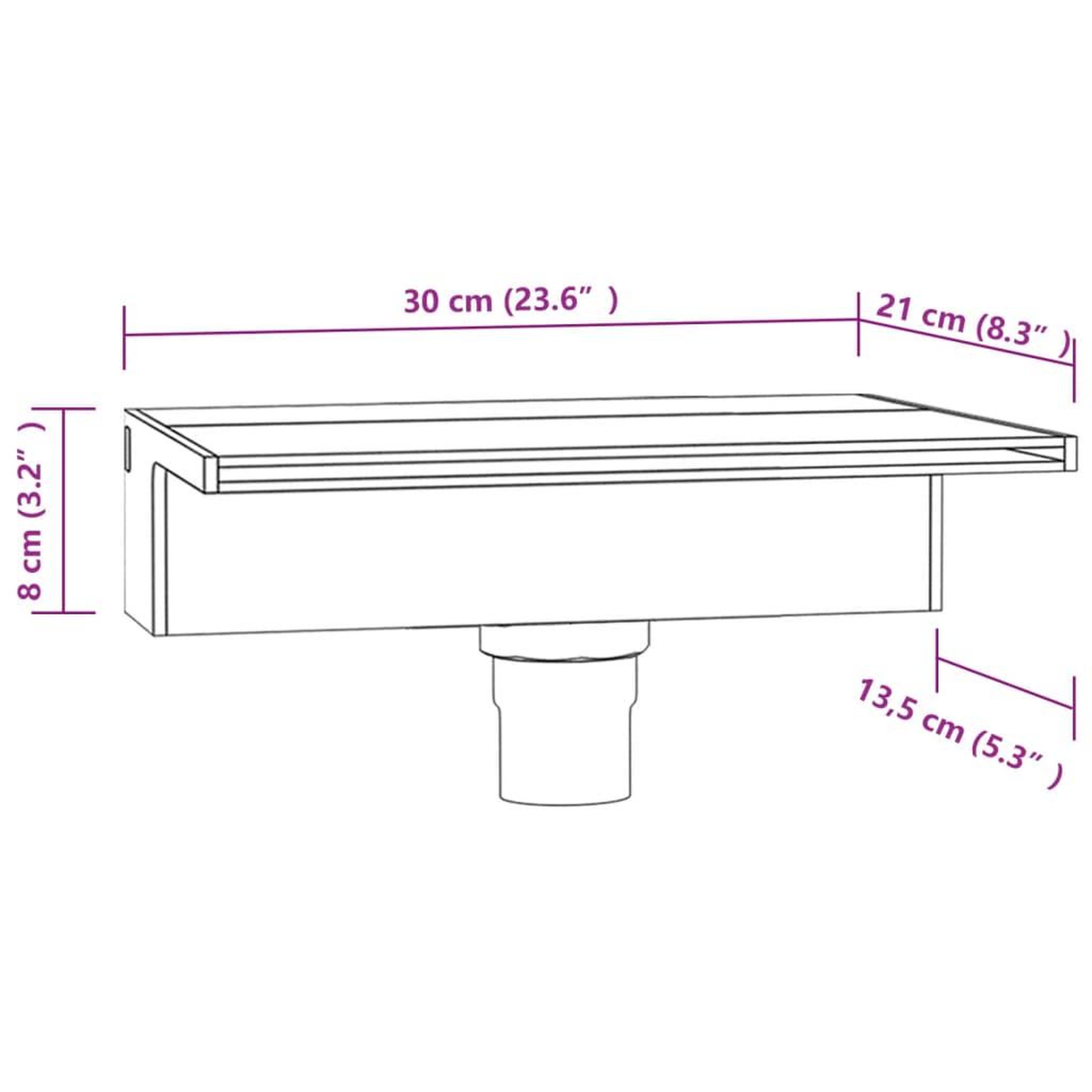 Voir la diapositive 6 : VIDAXL Deversoir pour cascade avec LED RVB Acrylique 30 cm