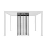 SWEEEK Triomphe persienne verticale 4m. aluminium. panneau brise vue. anthracite