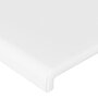 Voir la diapositive 5 : VIDAXL Tete de lit a LED Blanc 103x16x118/128 cm Similicuir