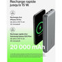 Voir la diapositive 5 : Belkin Batterie externe 20 000 mAh grise
