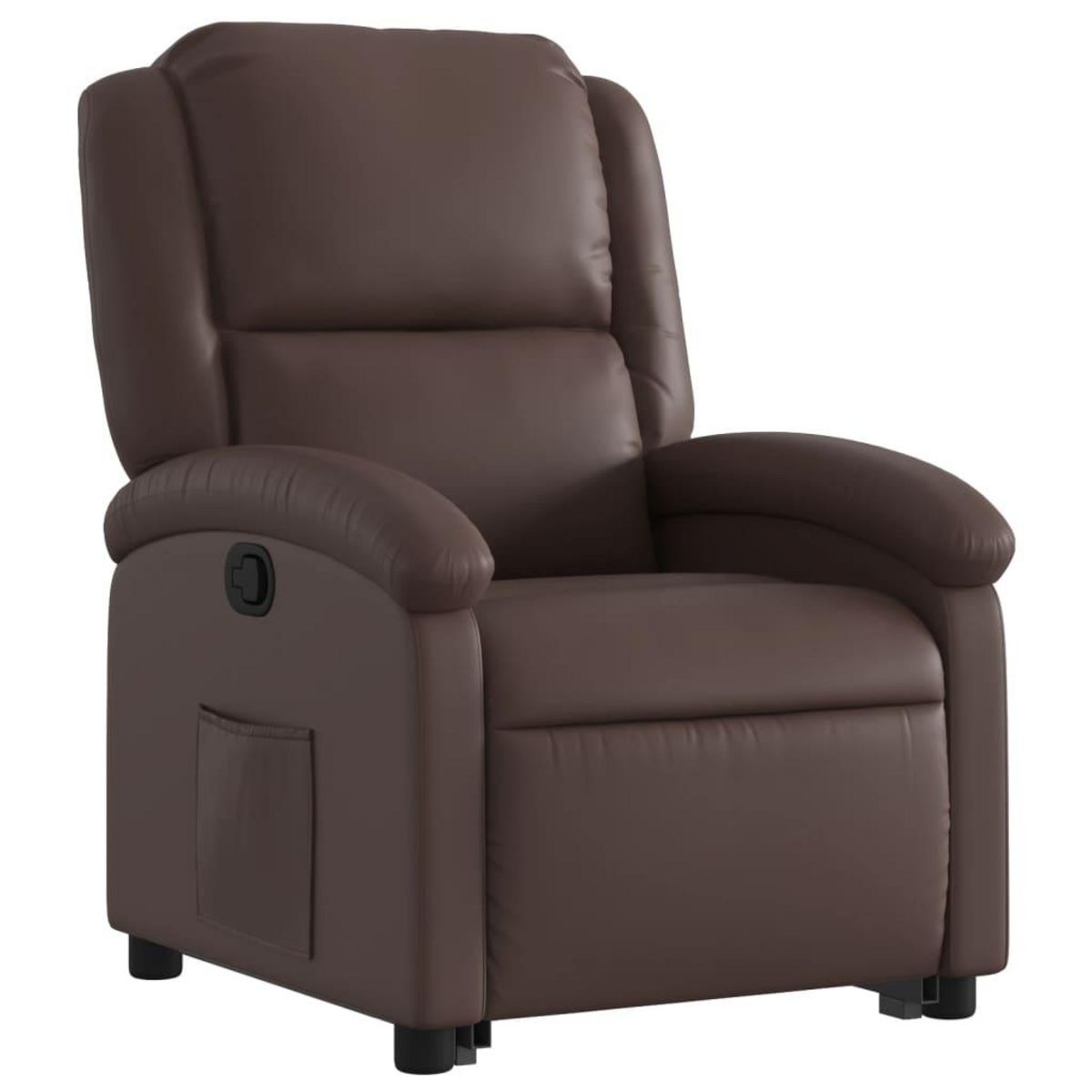 VIDAXL Fauteuil inclinable marron similicuir