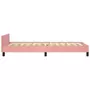 VIDAXL Cadre de lit avec tete de lit Rose 90x190 cm Velours
