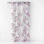 Voir la diapositive 1 : Paris Prix Rideau Voilage à Œillets  Velvet Flower  140x280cm Blanc