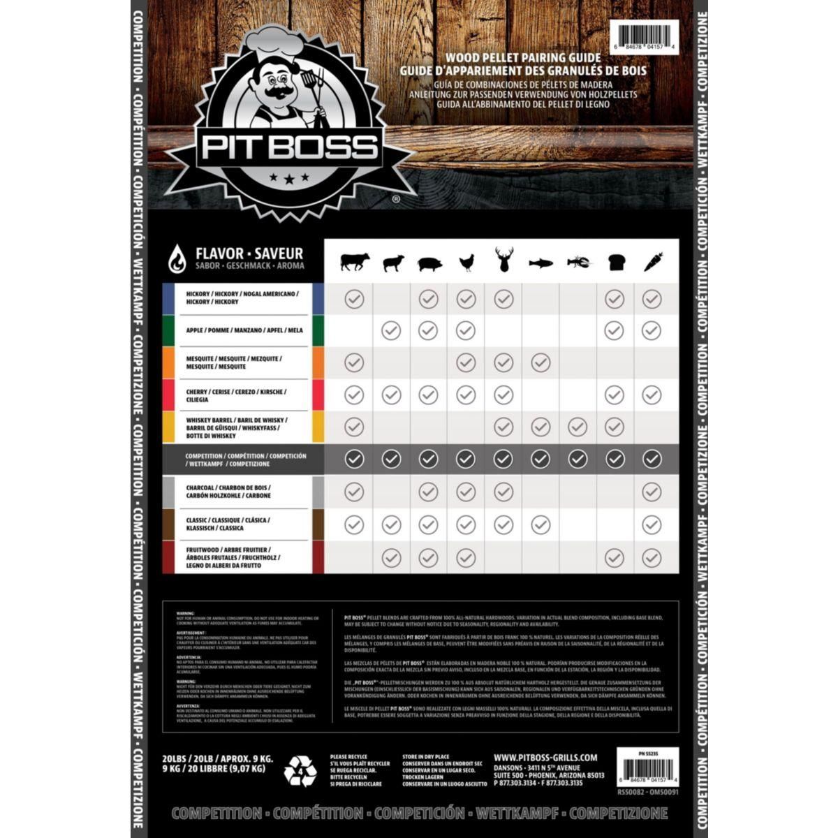 PITBOSS Pellets de pellet 9kg - Saveur Cerisier