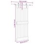 Voir la diapositive 6 : VIDAXL Porte coulissante et kit de quincaillerie 80x210 cm pin massif