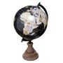 Voir la diapositive 1 : ATMOSPHERA Globe Terrestre Déco  Base en Bois  32cm Noir