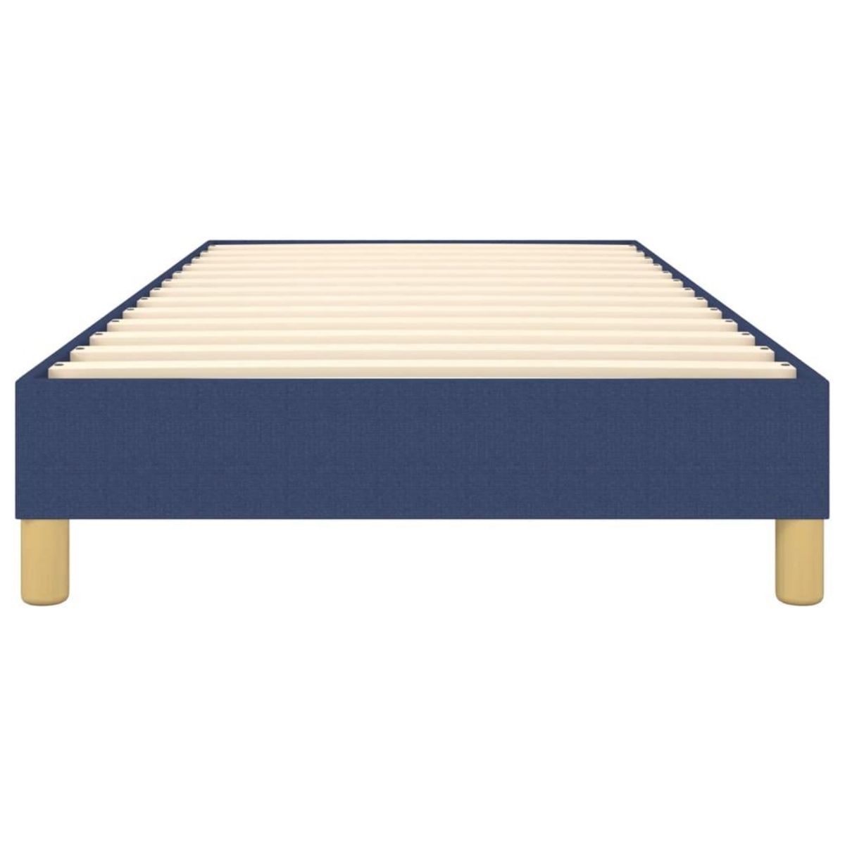 VIDAXL Cadre de lit sans matelas bleu 90x200 cm tissu