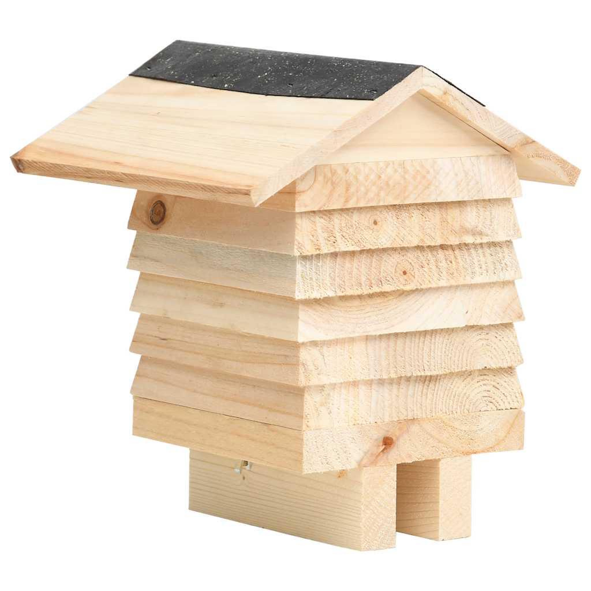 Voir la diapositive 4 : VIDAXL Hotel d'abeilles bois de sapin massif 22x20x20 cm
