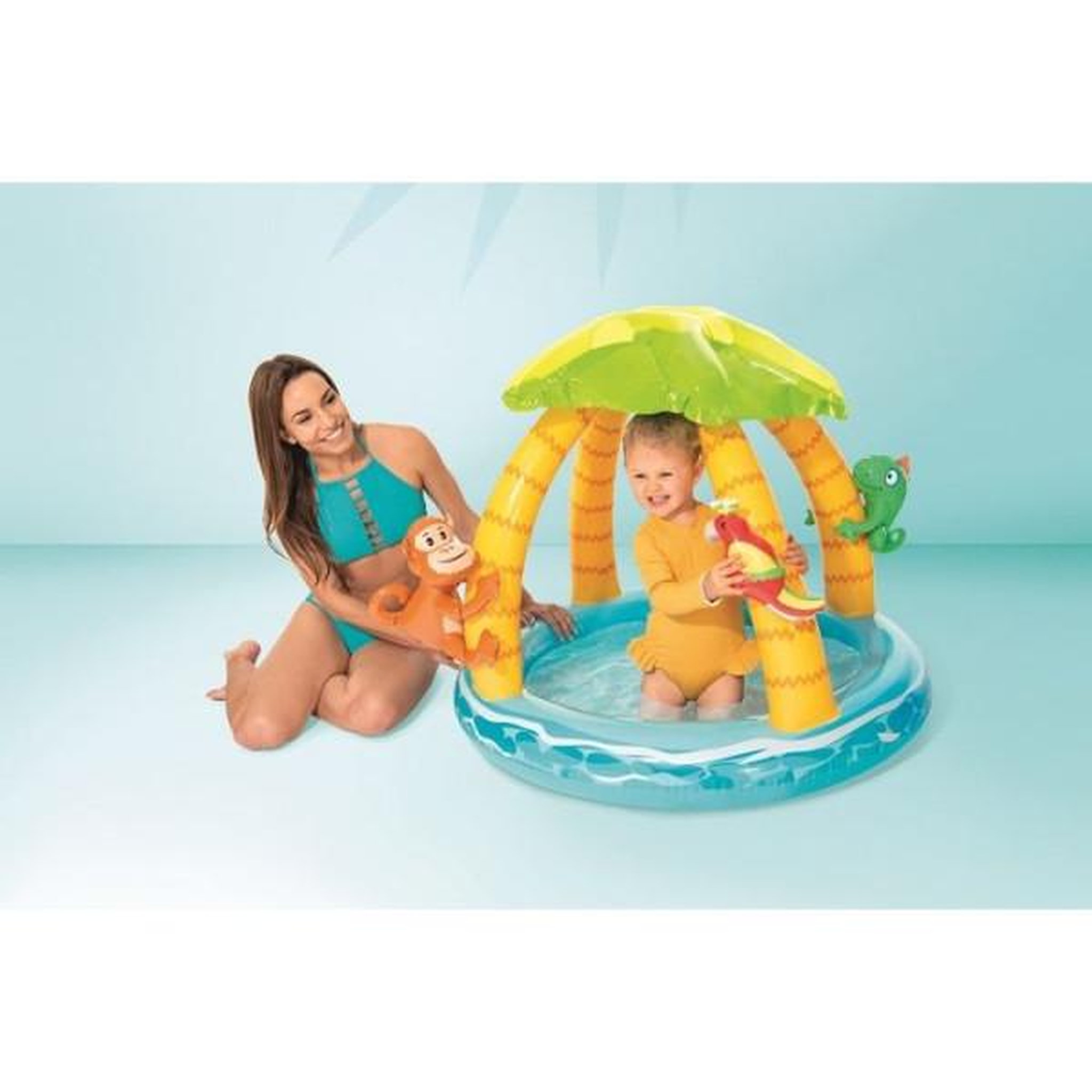 Voir la diapositive 2 : INTEX Piscine gonflable tropicale - intex