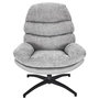 Voir la diapositive 6 : The Home Deco Factory Fauteuil relax Horten avec repose pieds - Gris