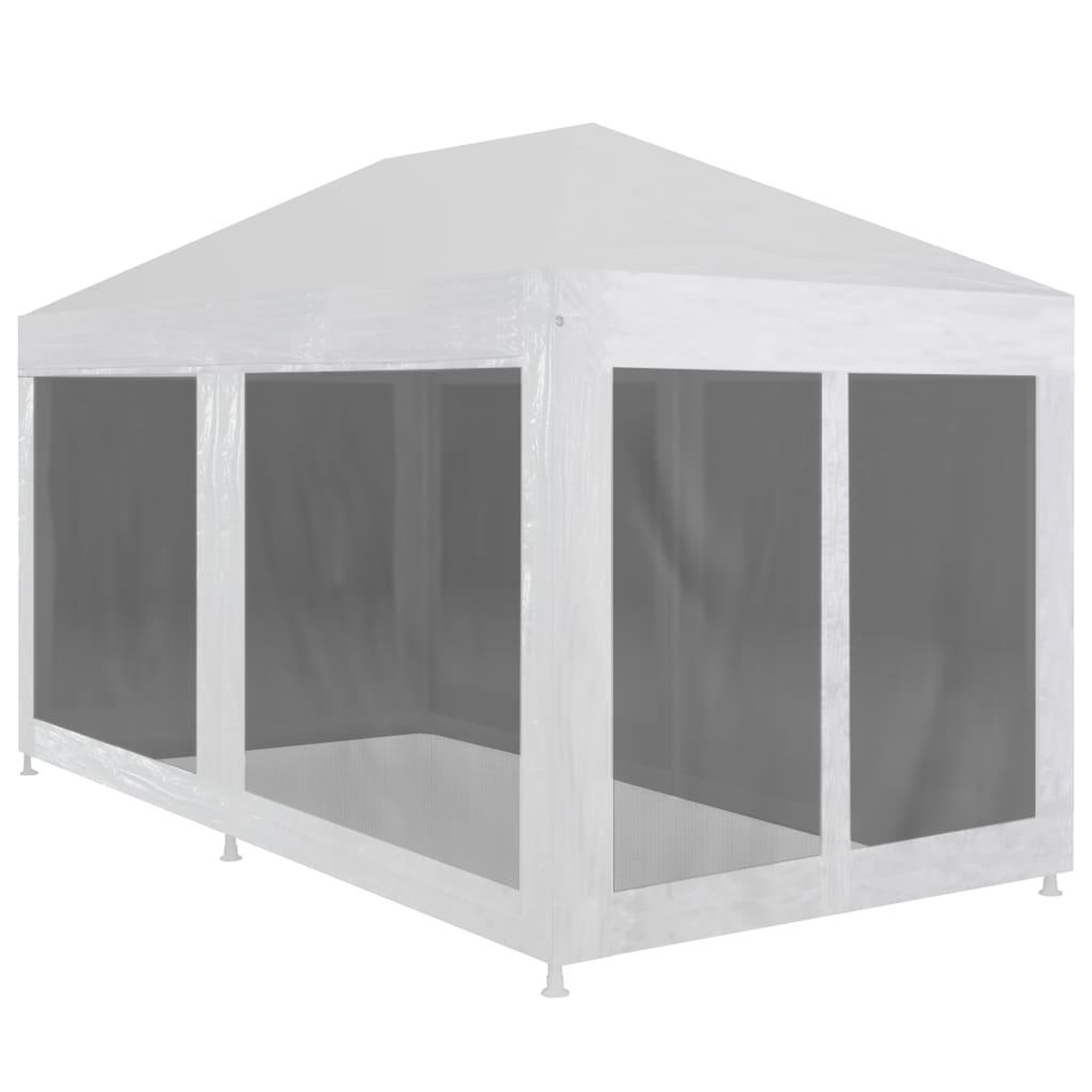 Voir la diapositive 1 : VIDAXL Tente de reception avec 6 parois en maille 4 x 3 m