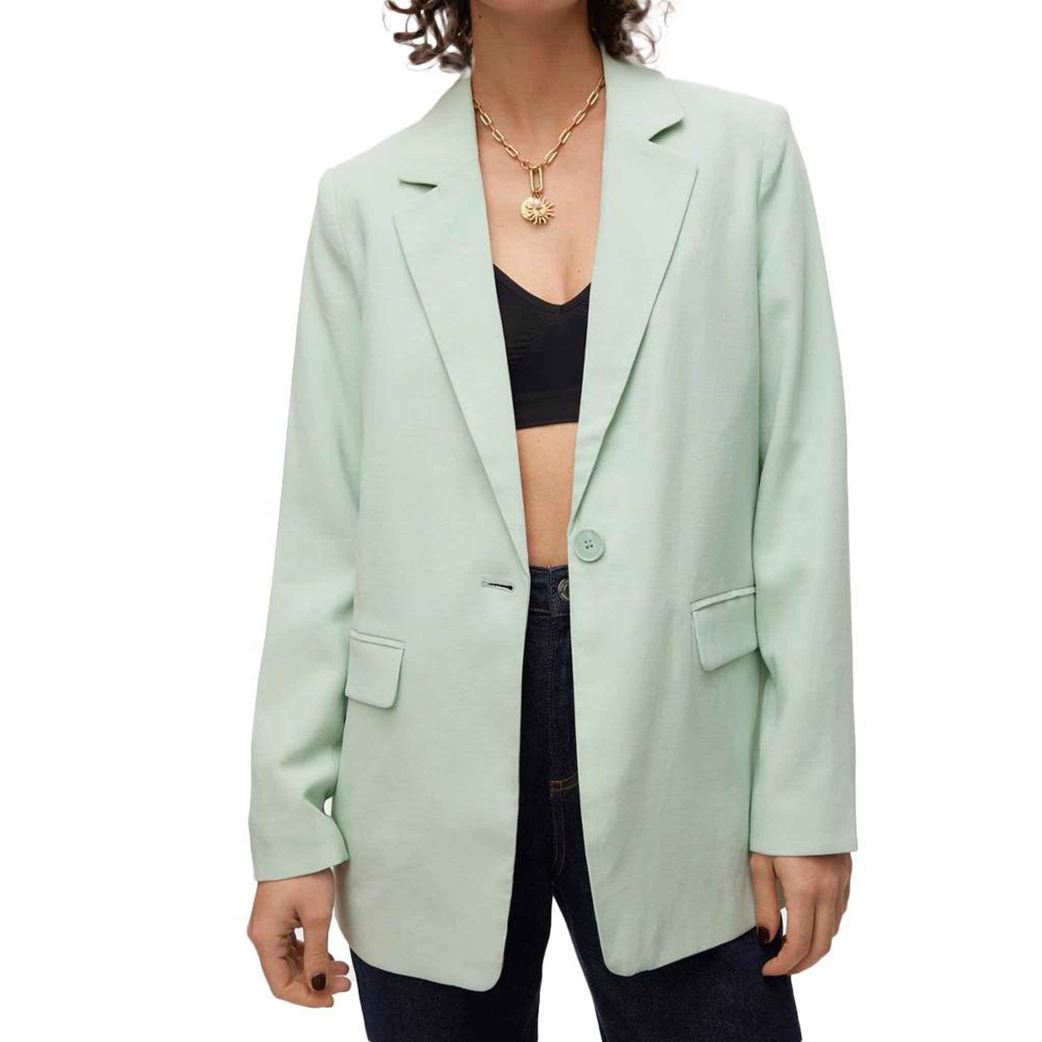 Vero Moda Blazer Vert Femme Vero Moda Carmen. Coloris disponibles : Vert