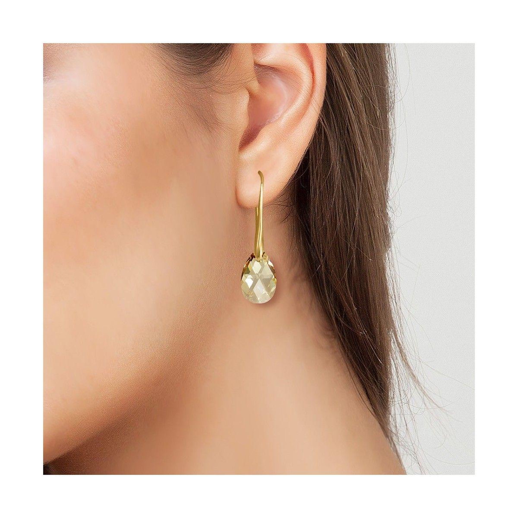 Voir la diapositive 2 : SC CRYSTAL Boucles d'oreilles SC Crystal ornées de Cristaux scintillants