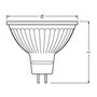 Voir la diapositive 3 : Osram OSRAM Spot MR16 LED 36? verre 8W50 GU5.3 chaud