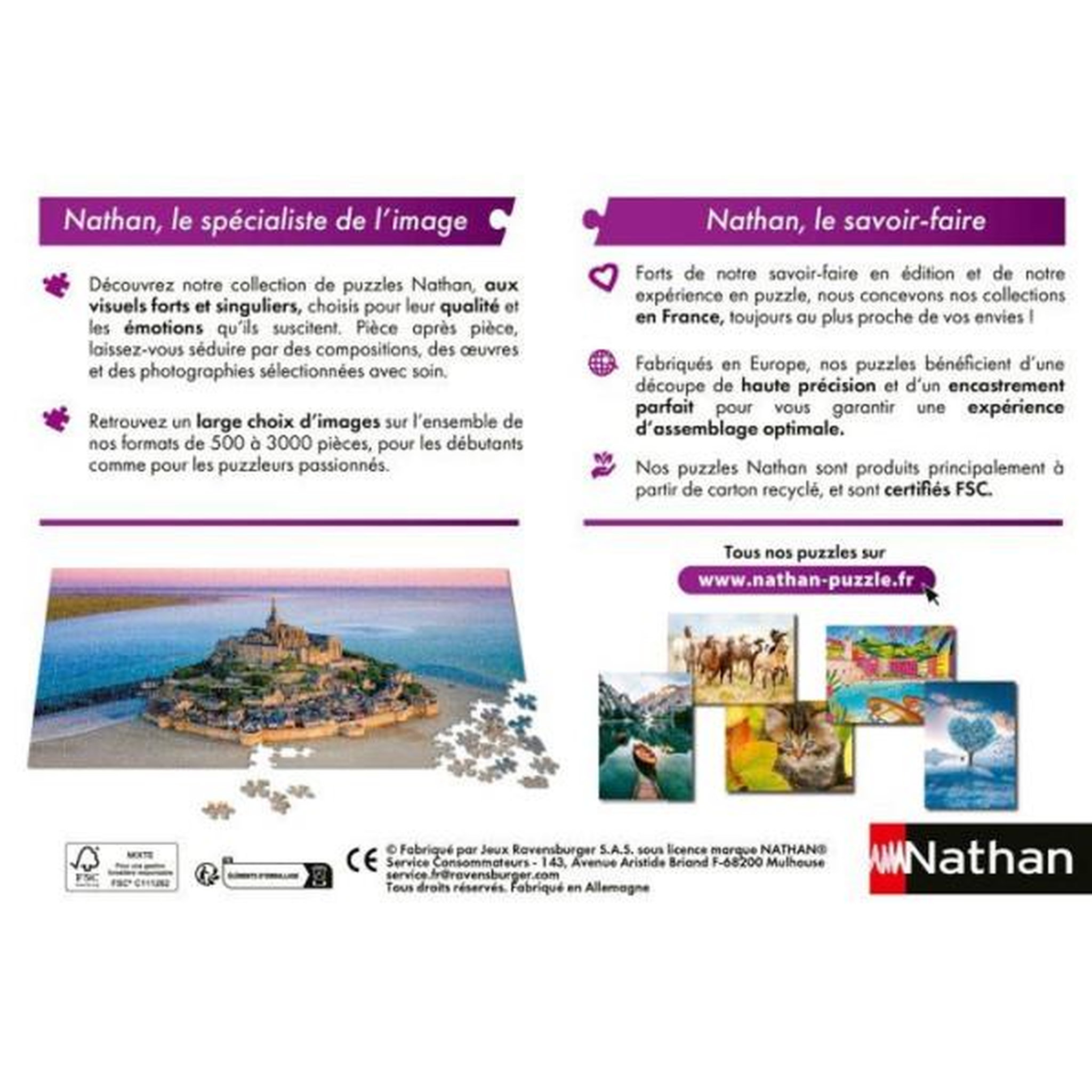 Voir la diapositive 3 : Nathan Nathan - puzzle adulte 500 pieces - un zeste d'italie - des 12 ans - puzzle de qualité supérieure - collection nostalgie - 120