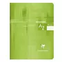 CLAIREFONTAINE Répertoire piqué 17x22cm - 96 pages - Petits carreaux 5x5 - vert anis