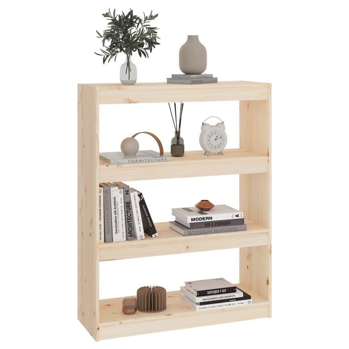VIDAXL Bibliotheque/Separateur de piece 80x30x103,5 cm pin massif
