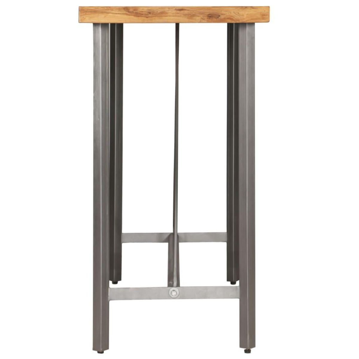 VIDAXL Table de bar Teck recycle massif 120x58x106 cm