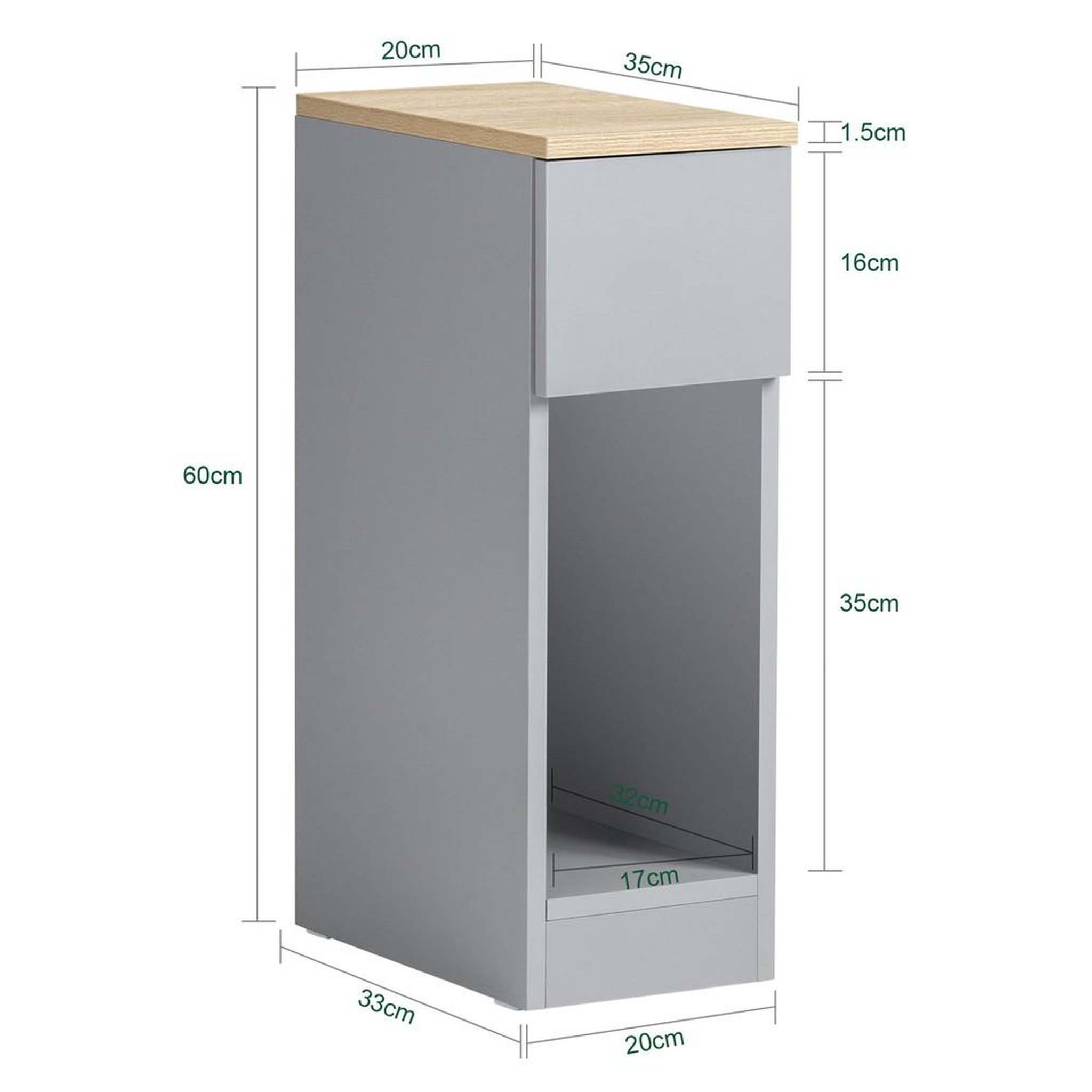 Voir la diapositive 3 : SOBUY SoBuy - Lot De 2 Tables De Chevet à 1 tiroir - Minimaliste - FBT111X2