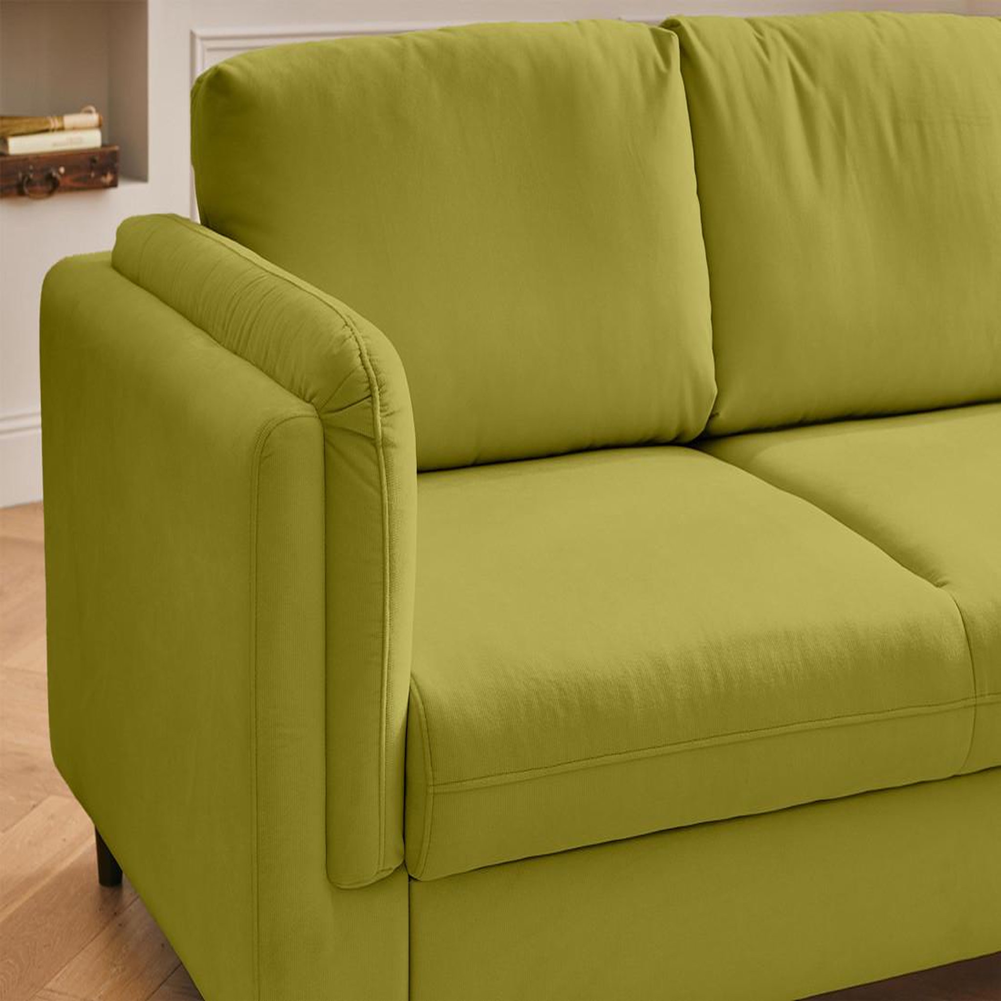 Voir la diapositive 3 : BEST MOBILIER Brooke - canapé 3 places - convertible - en velours
