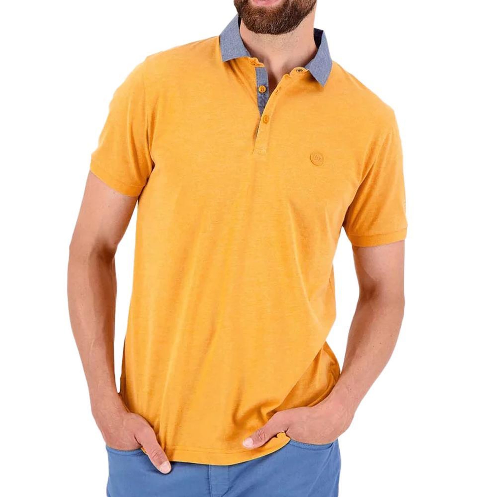 TBS Polo  Homme TBS ARSON. Coloris disponibles : Jaune
