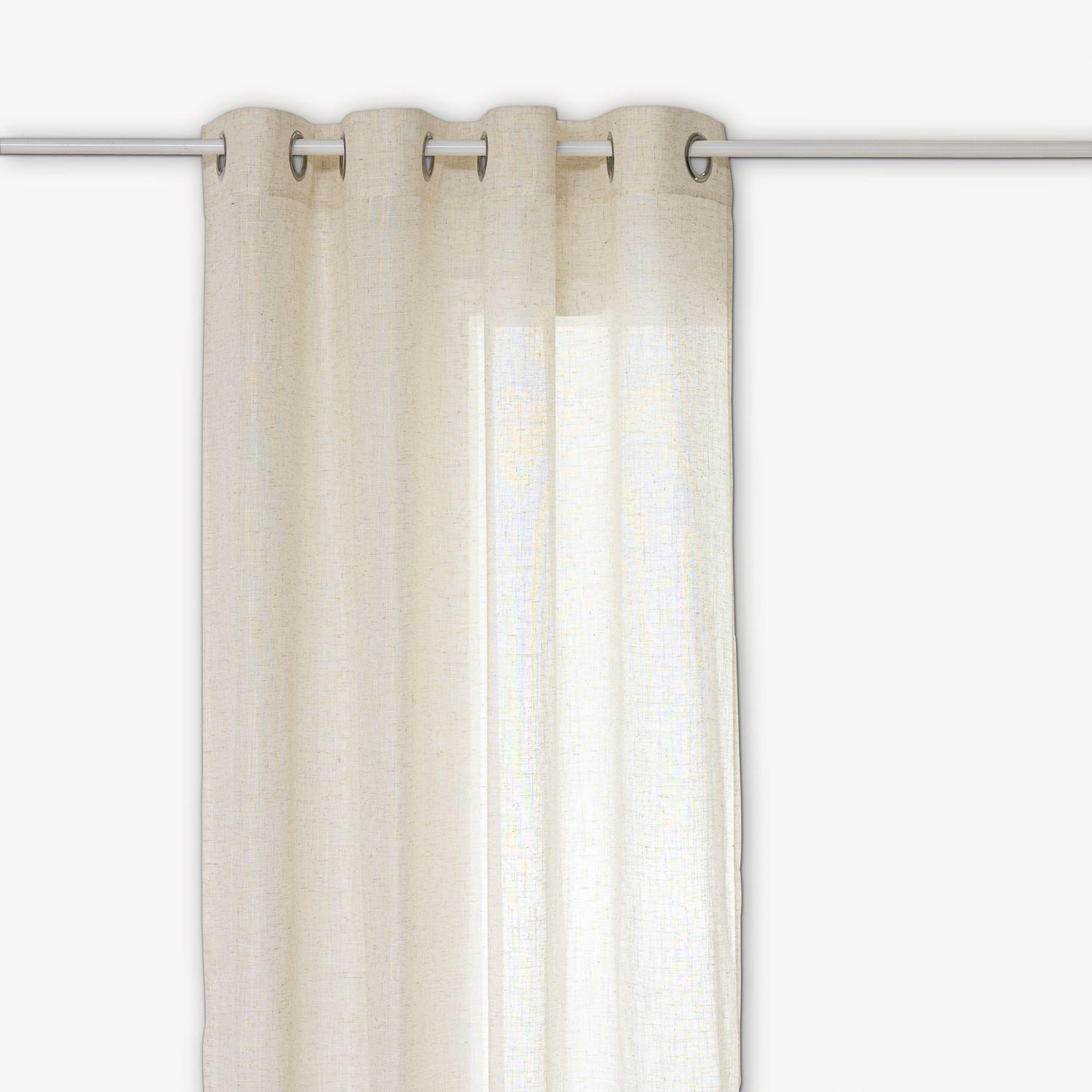 ATMOSPHERA Voilage effet lin alla - 140 x 240 cm - beige