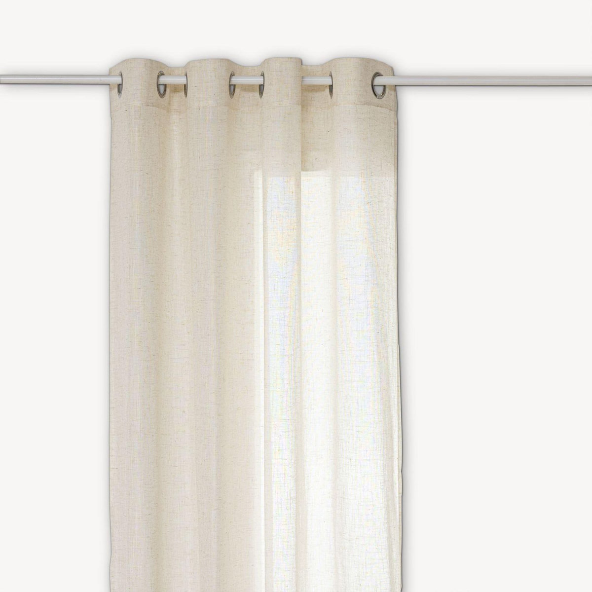 ATMOSPHERA Voilage effet lin ALLA - 140 x 240 cm - Beige