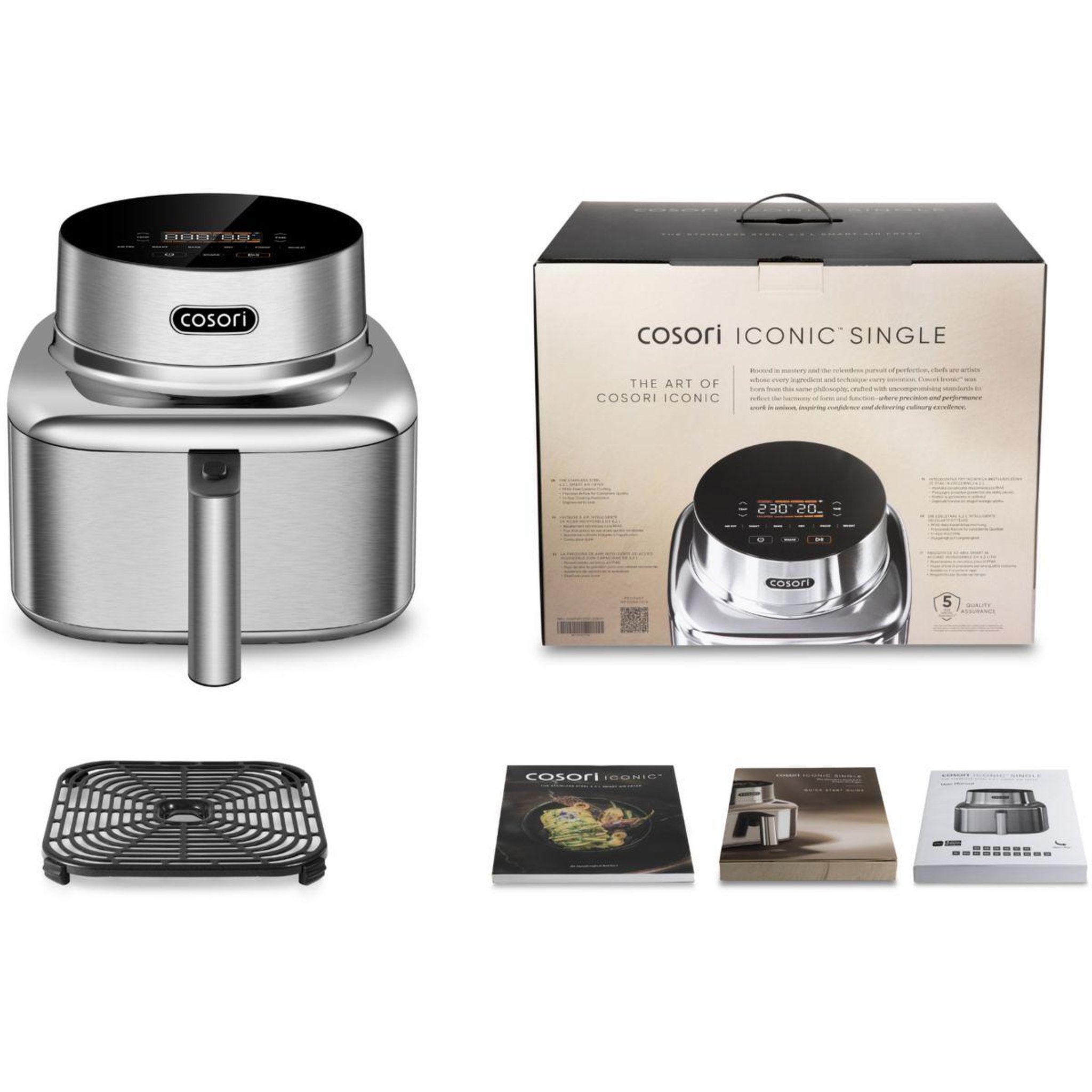 Voir la diapositive 2 : COSORI Friteuse sans huile iconic™ single -  6,2 l, connecté