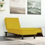 Voir la diapositive 1 : VIDAXL Chaise longue jaune velours