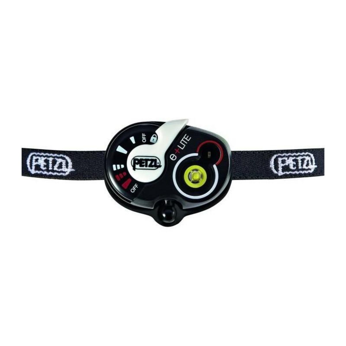 Petzl Lampe frontale de secours avec bandeau - PETZL - E+Lite - 40 lumens - Etui inclus - Noir
