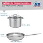 Voir la diapositive 2 : 666 Barcelona Ensemble de 1 Poêle de cuisson 28 cm et 1 faitout 26 cm Elo Profi Citrin
