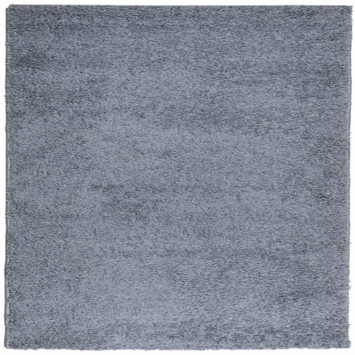 VIDAXL Tapis shaggy PAMPLONA poils longs moderne bleu 120x120 cm