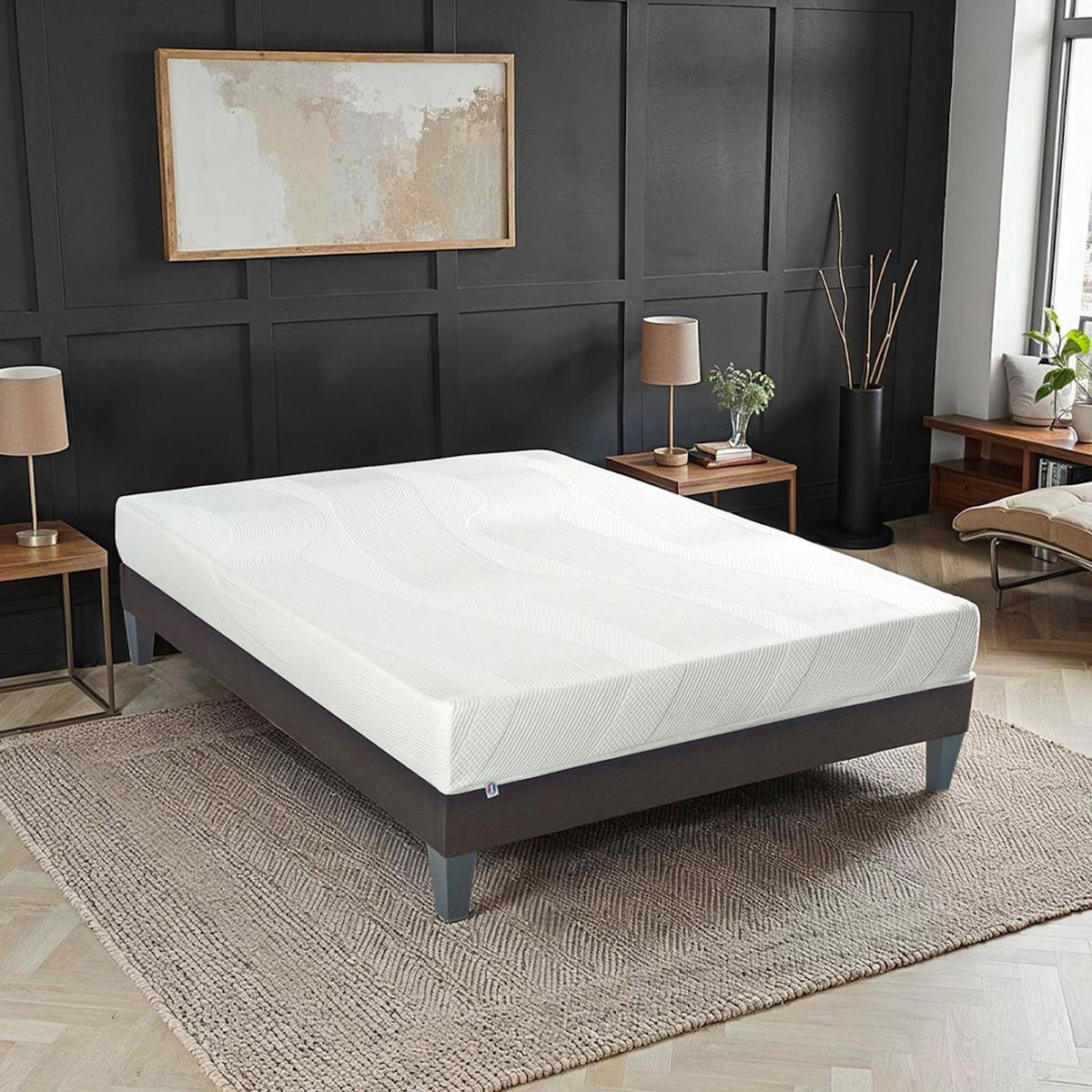 BELLECOUR BELLECOUR LITERIE | Ensemble PARIS | Matelas Mémoire de forme + Sommier Bois