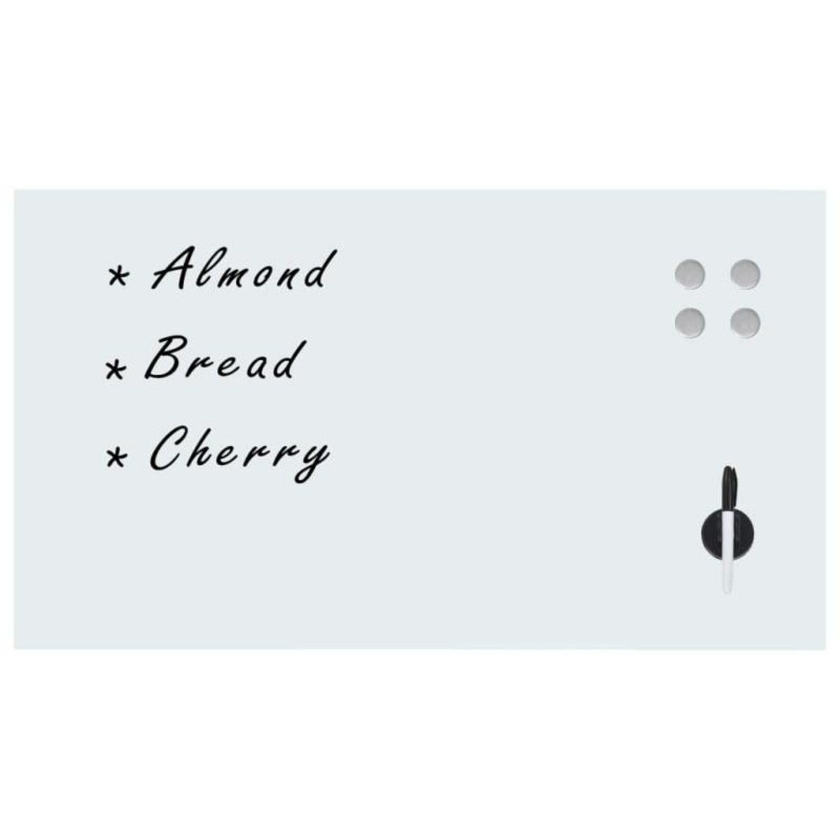 VIDAXL Tableau noir magnétique mural Verre 120x60 cm