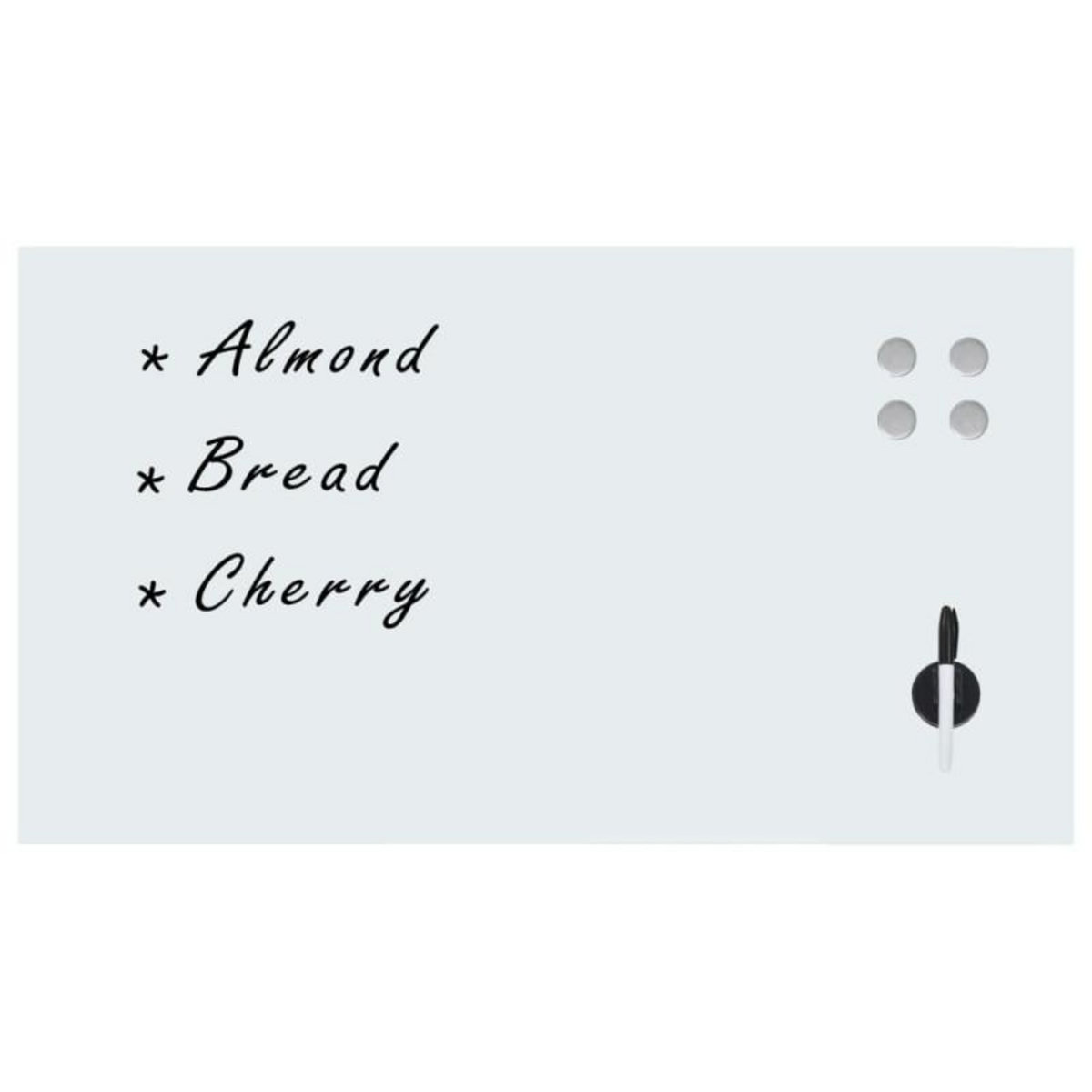 VIDAXL Tableau noir magnétique mural Verre 120x60 cm