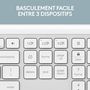 Voir la diapositive 3 : Logitech Clavier sans fil Signature Slim K950 Bluetooth Blanc