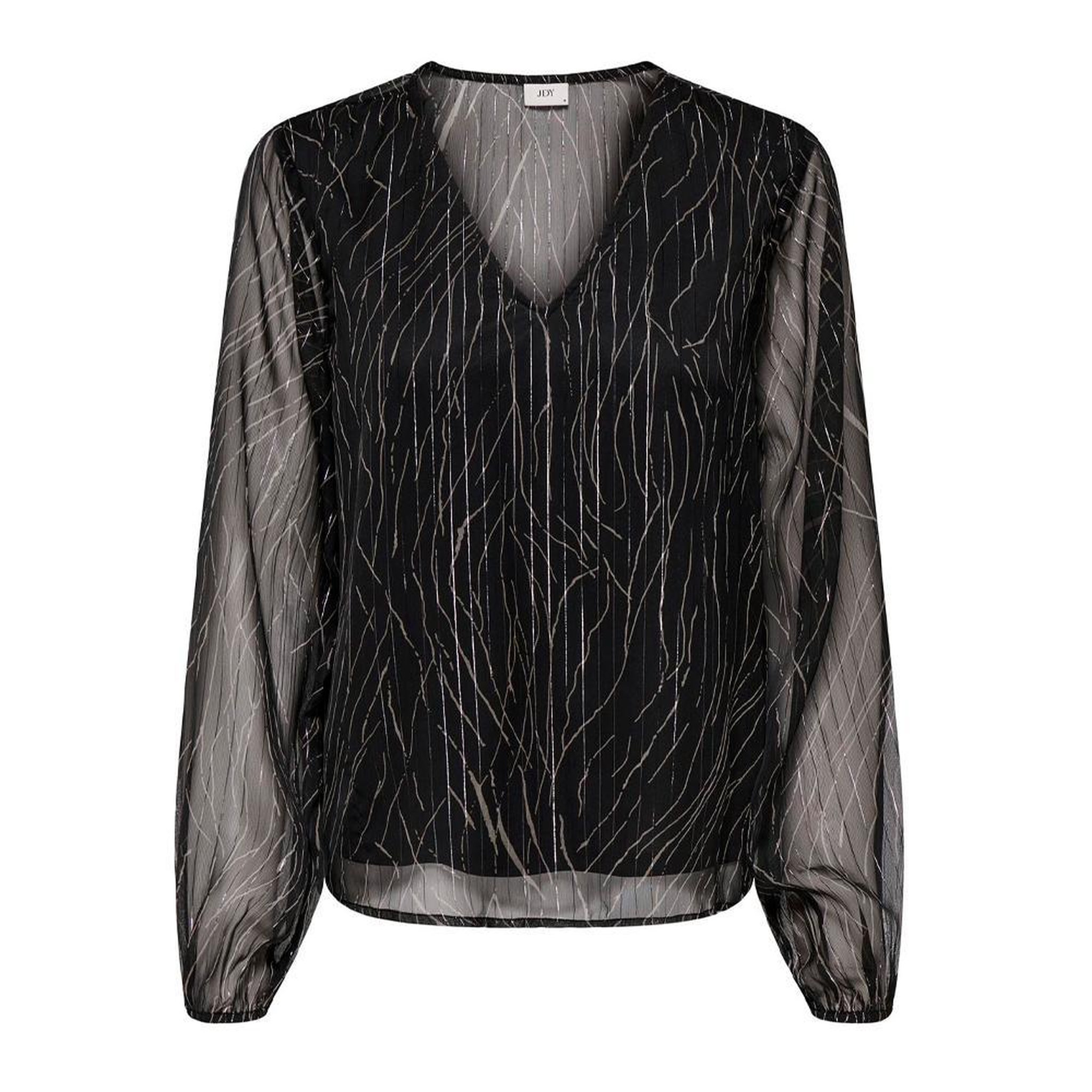 Voir la diapositive 2 : JACQUELINE DE YONG Blouse manches longues noir femme jdy cody