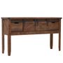 Voir la diapositive 1 : VIDAXL Table console Bois massif de sapin 131 x 35,5  x 75 cm Marron