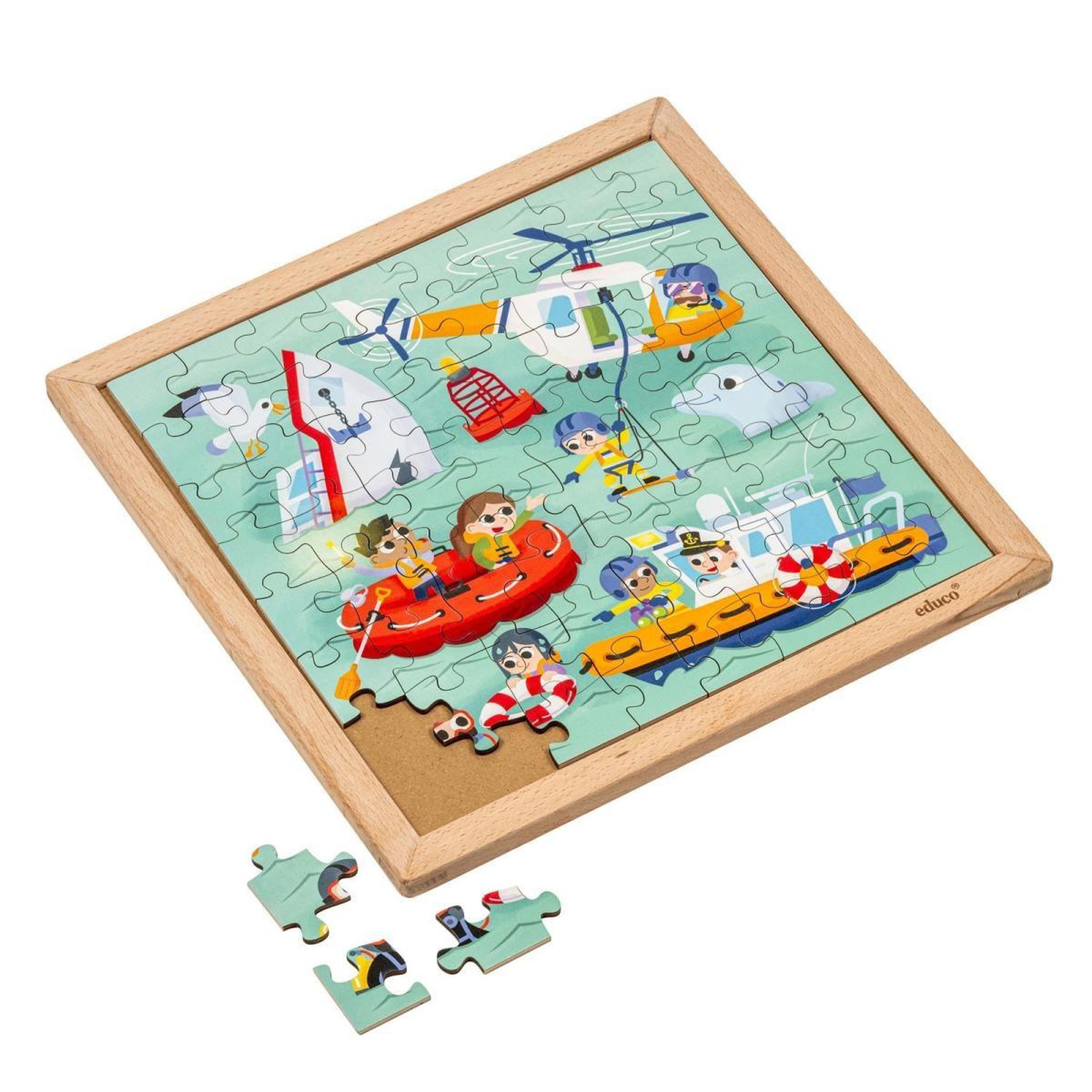 Puzzle Educo Actie 64 Pièces Dès - vue 2