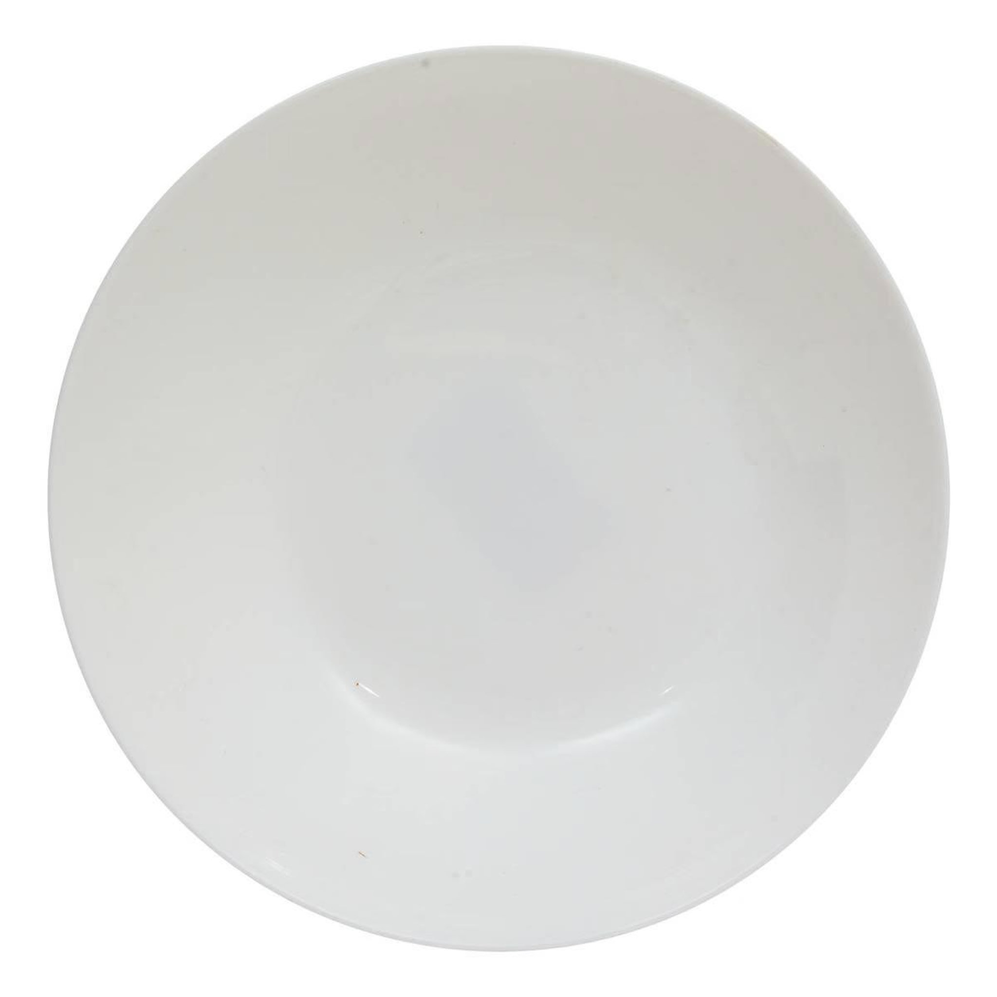 SECRET DE GOURMET Lot de 6 assiettes creuses en verre  louise  20cm blanc