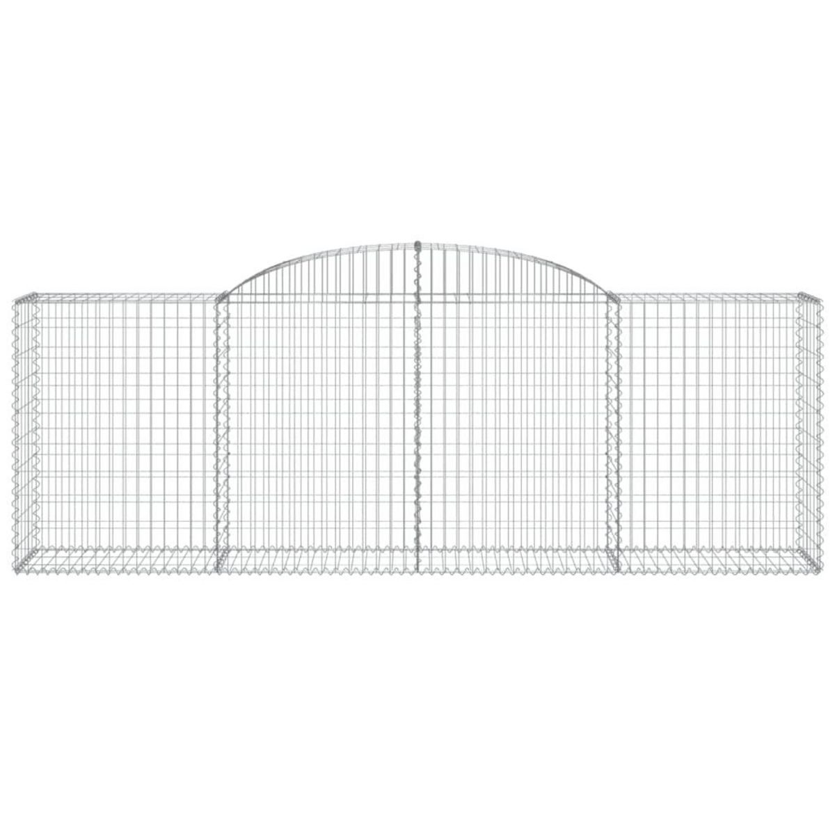 VIDAXL Paniers a gabions arques 20 pcs 300x50x100/120 cm fer galvanise