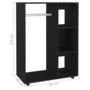 Voir la diapositive 6 : VIDAXL Garde-robe Noir 80x40x110 cm Bois d'ingenierie