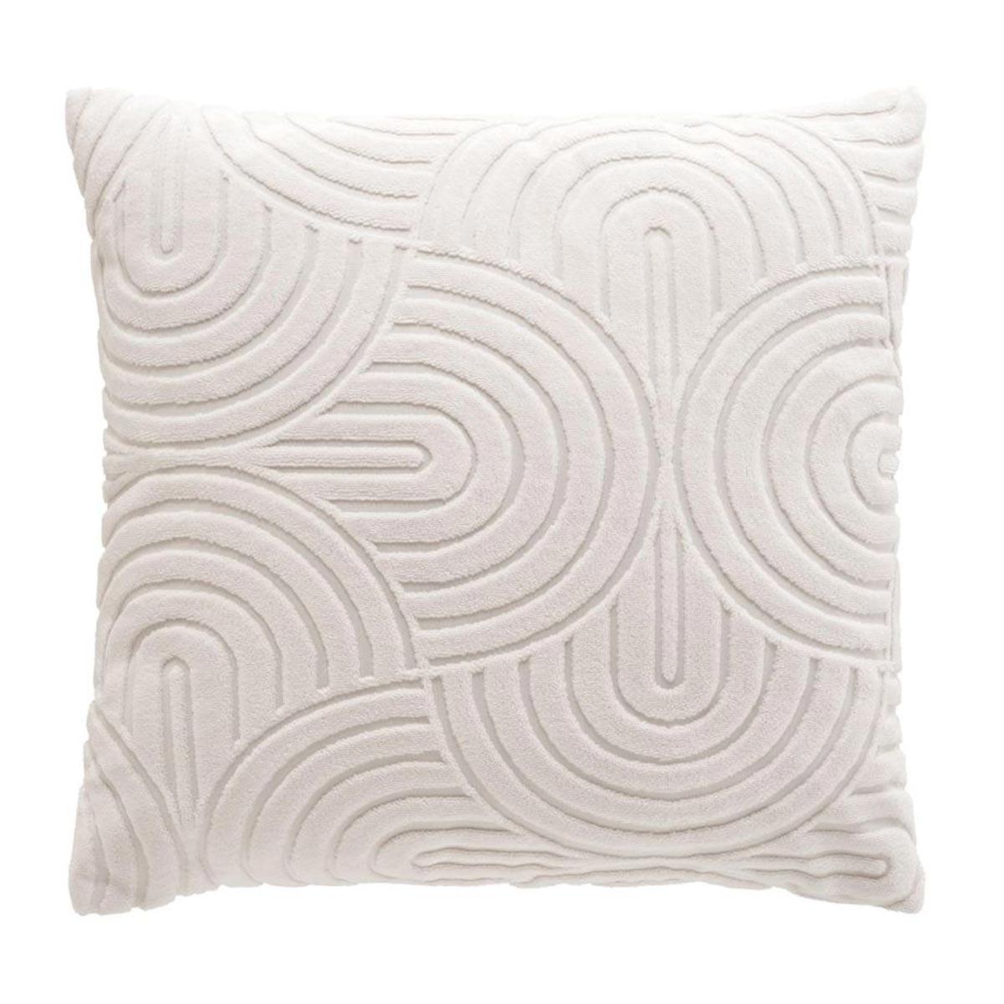 Douceur d'Intérieur Housse de coussin bouclette  solly  40x40cm naturel