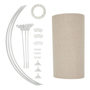 Voir la diapositive 4 : ATMOSPHERA Abat Jour en Lin  Beline  40cm Beige