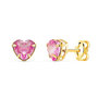 Voir la diapositive 1 : L'ATELIER D'AZUR Boucles d'Oreilles Or 18 Carats 750/000 - Zirconiums Roses